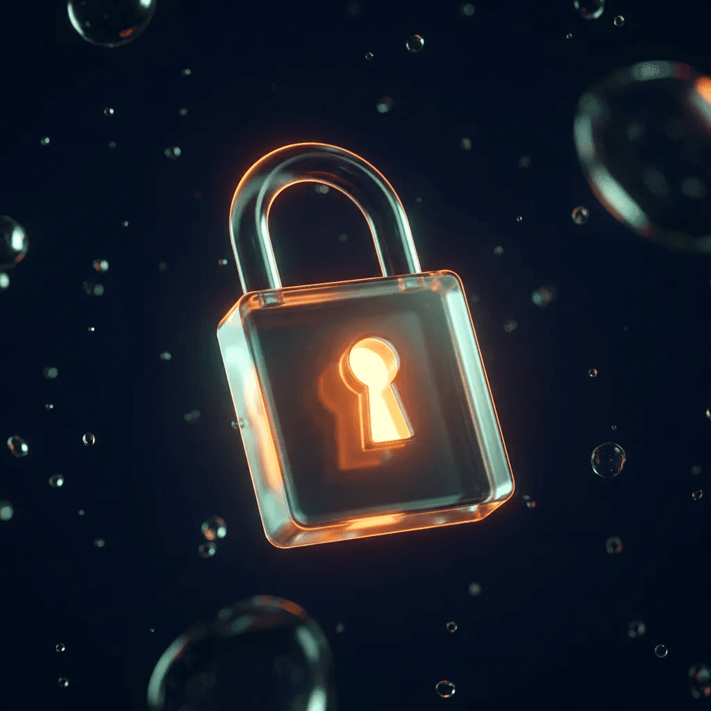 Glass padlock